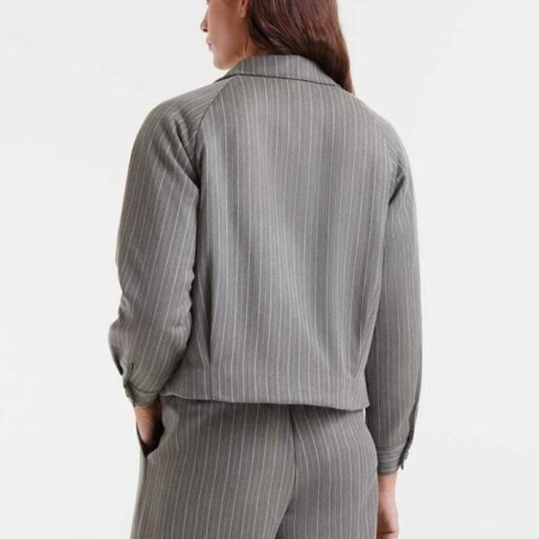 Veste à rayures diplomatiques grise – Image 2