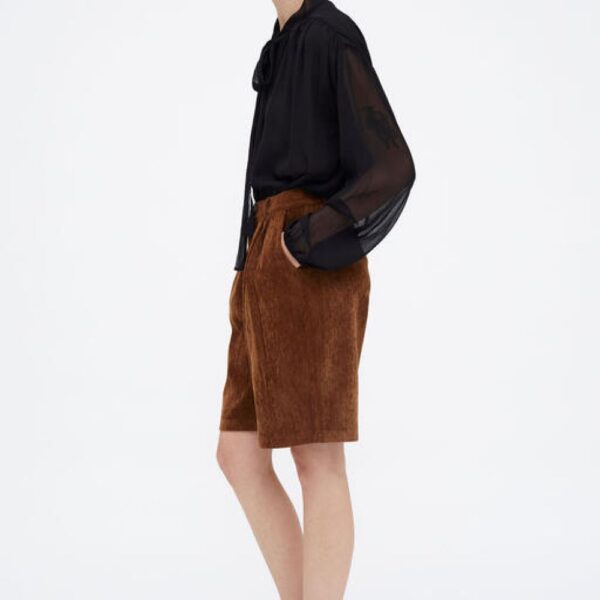 Chemise noire lavallière – Image 2