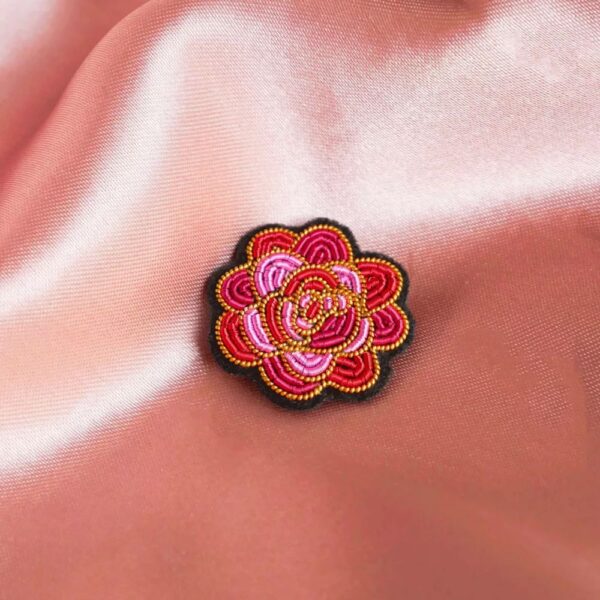 Broche Rose mini flower