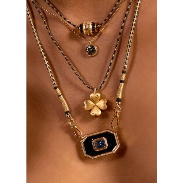 collier black shiny yucatan or – Image 2