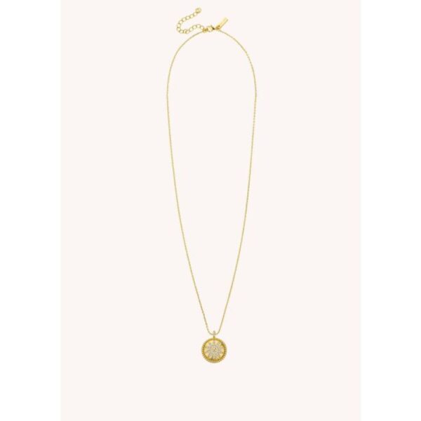 collier gold flower