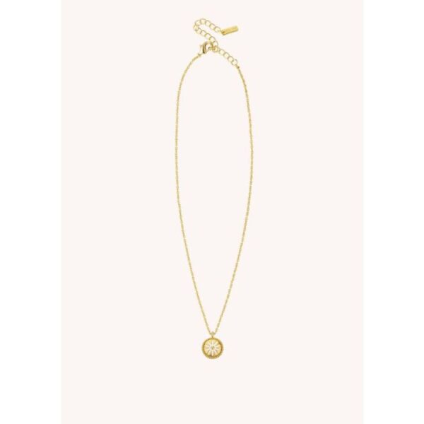 collier ivory flower