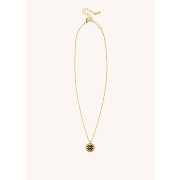 collier black flower