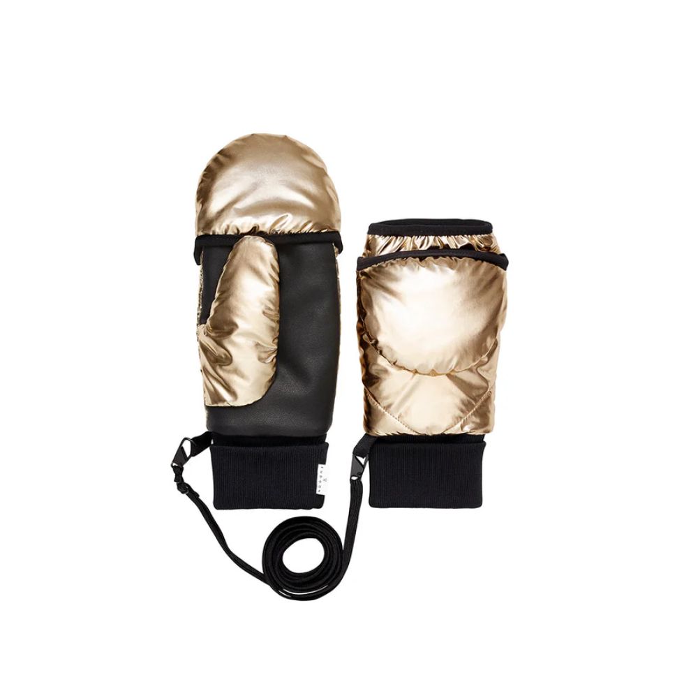 Moufles convertibles mitaines dorées Fudoon – Image 3